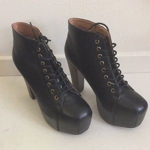 Platform Black heels